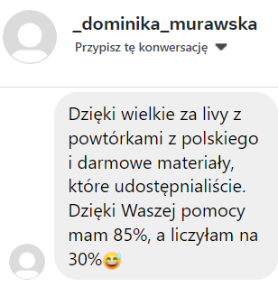 Opinia ucznia