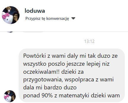 Opinia ucznia