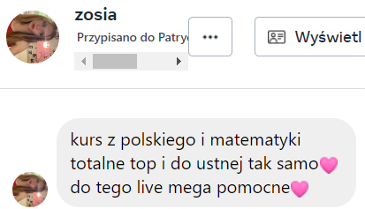 Opinia ucznia