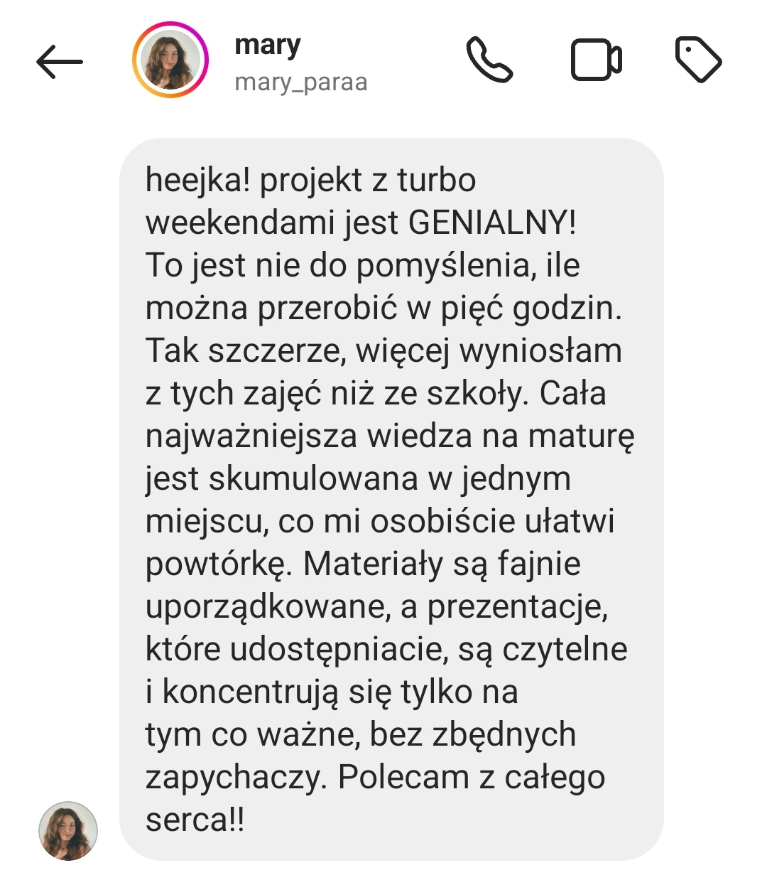 Opinia ucznia