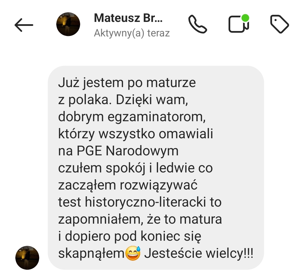 Opinia ucznia