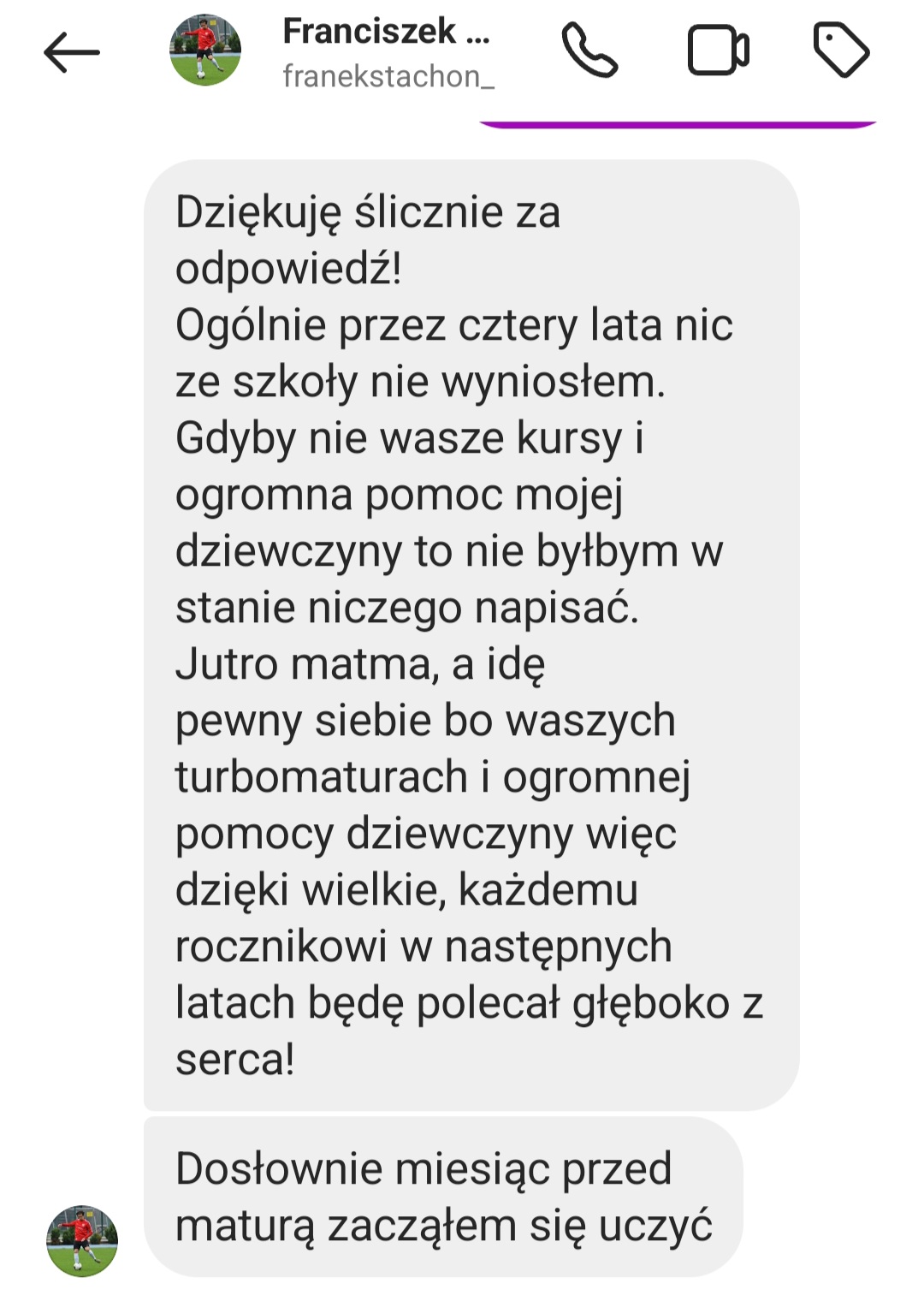 Opinia ucznia