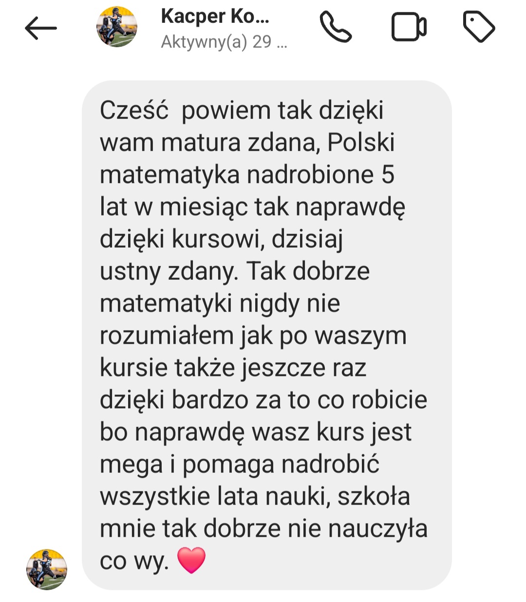 Opinia ucznia