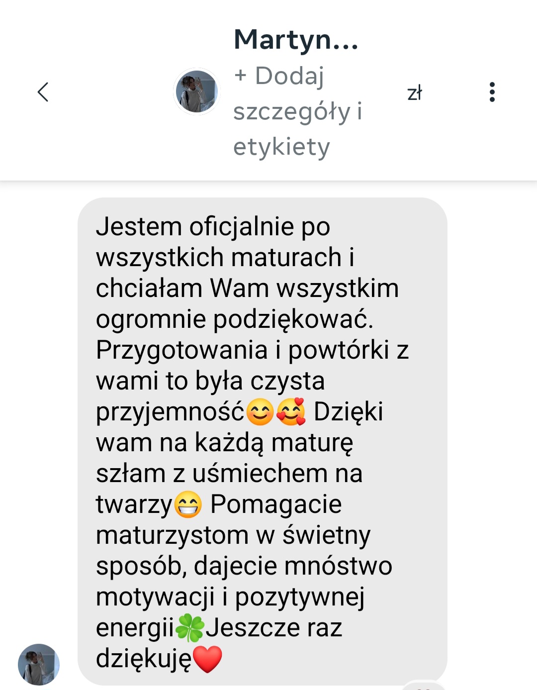 Opinia ucznia